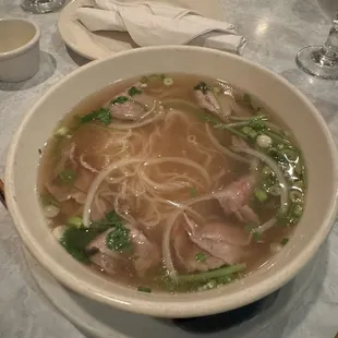 Pho Rare Steak Soup (raw beef)