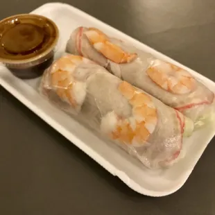 An order of spring rolls-yum! September 2021.