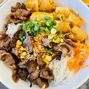 B7. Bun Thit Nuong Cha Gio  My go to when I don't want soup  Vermicelli w grilled pork and eggrolls