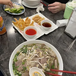 Large P11. Pho Tai Chin A7. Crab Rangoon A8. Fried Chicken Dumplings