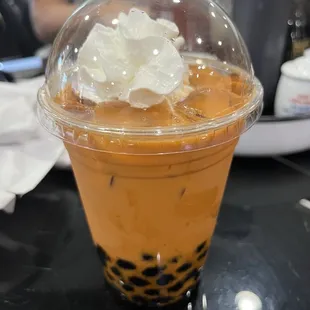 Thai Tea with Boba