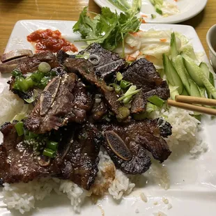 Char-grilled Short Ribs / double meat had three more but I ate them