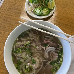 Brisket &amp; beer pho with fixings