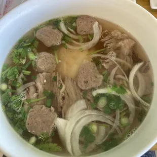 Brisket and Meatball Pho
