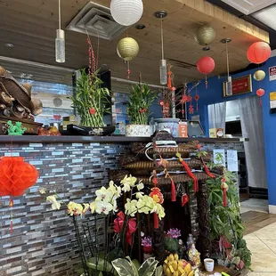 Inside restaurant