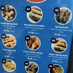 Menu as of 2/2/25