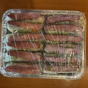 Grilled-Pork Roll Party Tray