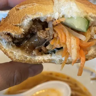 Banh-Mi sandwich (grilled pork)