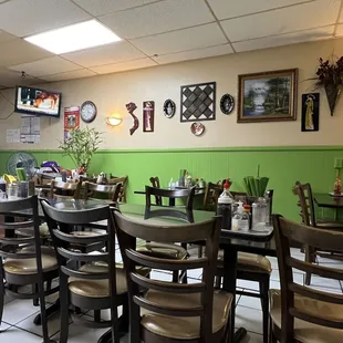 the interior of a restaurant