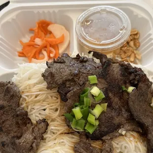 Grilled beef vermicelli