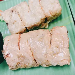 a plate of food on a table