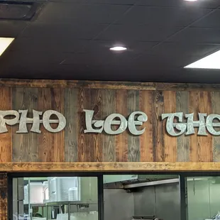 Pho Loc Tho and the open kitchen.