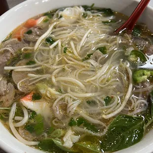 House Special Pho with Seafood