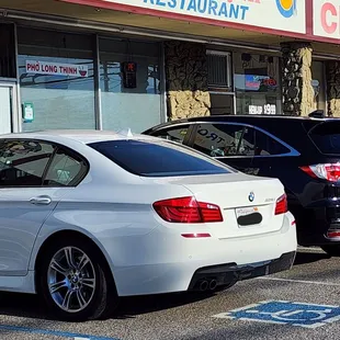 cars parked in a parking lot