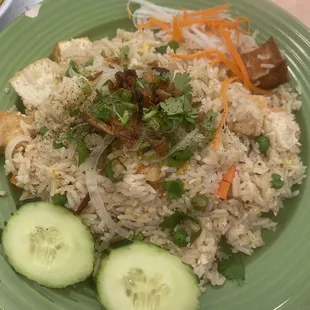 Tofu fried rice with egg