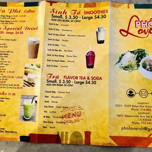 Good menu for take out  or dine in !