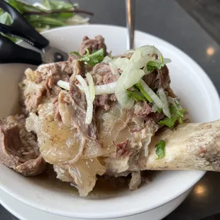 a bowl of meat and vegetables