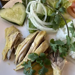 Boiled Chicken Breast Specialty with Steam Rice