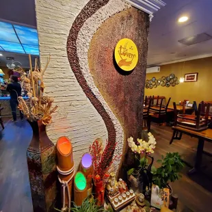 Decor at entrance