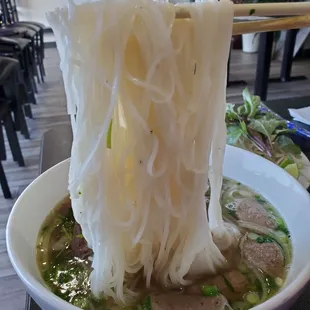 Pho Dac Biet large bowl ($13.95) w/ noodles shown