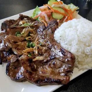 Grilled Pork Chop Plate