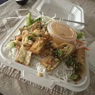 Lemongrass Tofu and Egg Roll Vermicelli
