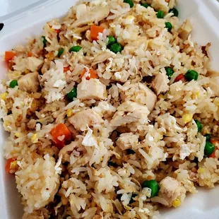 Chicken salted fish fried rice