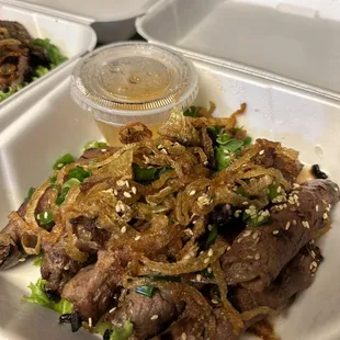 Beef wrapped onion yummy!!!
