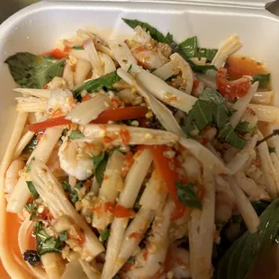 Lotus salad no pork