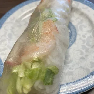 2 Piece Spring Rolls with Shrimp and Pork