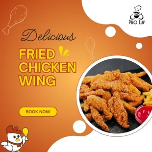 chicken wings and fried chicken