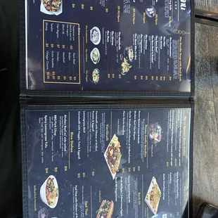 Menu items