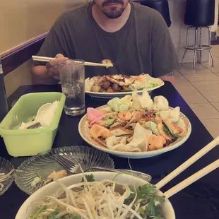 Shrimp &amp; Pork Lotus Root Salad P3. Steak and Brisket Noodle Soup B2. Shaking Beef