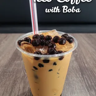 iced coffee with boba