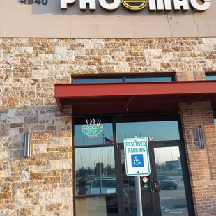 The outside entrance