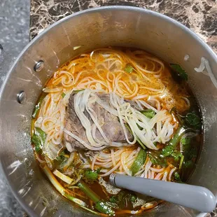 Pho with Beef ribs. Spectacular.