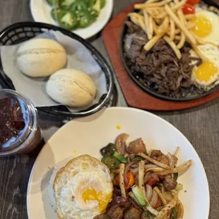 a plate of food on a table