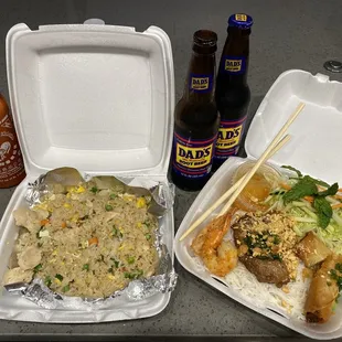 Chicken Fried rice and 22. Special Vermicelli