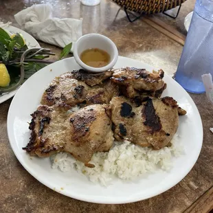 Bbq 34a. Bbq Chicken with Rice