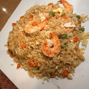 Shrimp fried rice is the best I&apos;ve had in a long time.