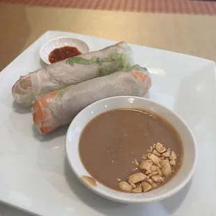Summer rolls with pork and shrimp