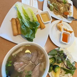 P02. Rare Steak, Well Done Flank, Tendon and Tripe Pho