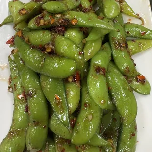 Spicy edamame