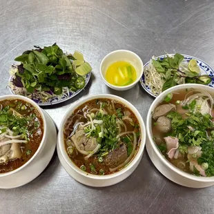 Spicy soup and beef pho