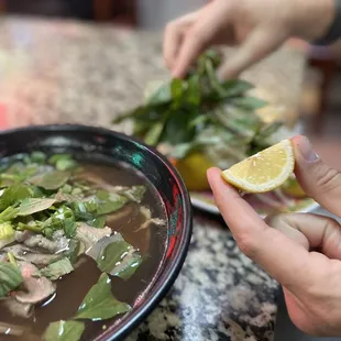 14. Tai, Nam, Gan...with LEMON. Ugh, I neeed likes with my pho.