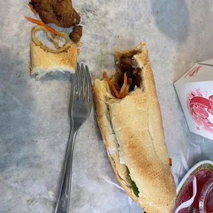 banh mi - grilled pork