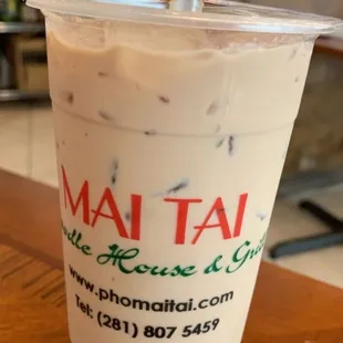 Tapioca milk tea