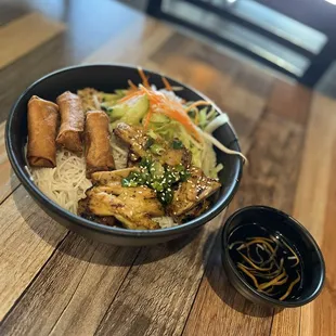 33. Egg Rolls, Grilled Chicken Vermicelli