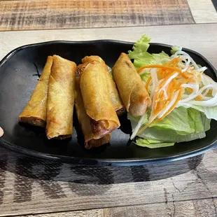 Pork and shrimp egg rolls