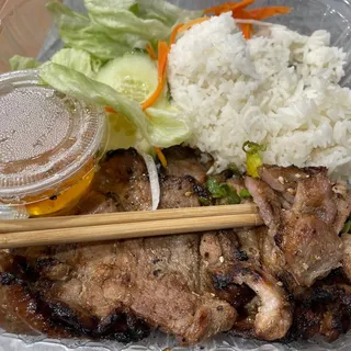 55. Grilled Pork Chop Combo Plate